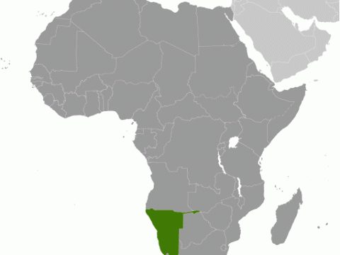 Geographische Lage von  Namibia