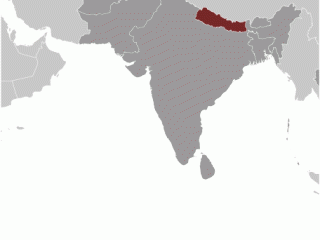 Geographische Lage von  Nepal