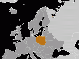 Geographische Lage von Polen