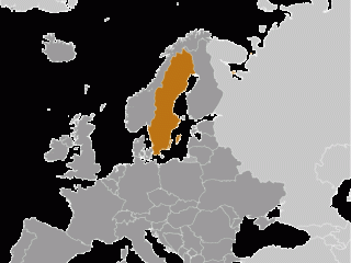 Geographische Lage von  Schweden