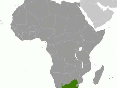 Geographische Lage von  Südafrika