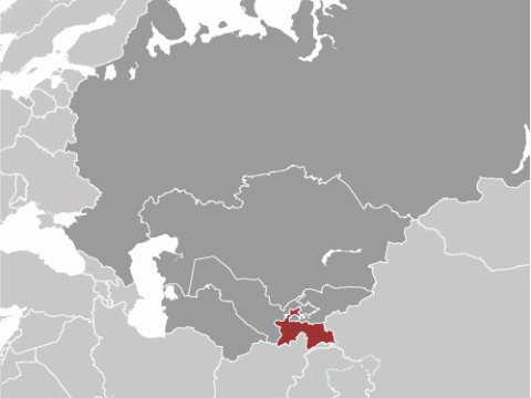 Geographische Lage von  Tadschikistan