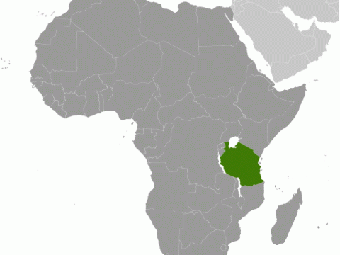 Geographische Lage von  Tansania