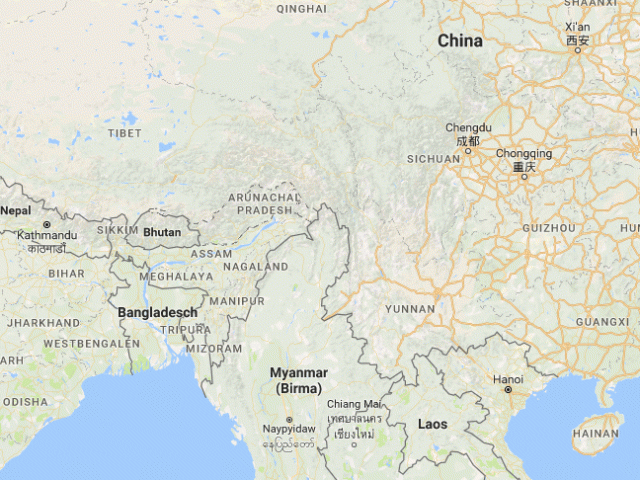 Geographische Lage von  Tibet