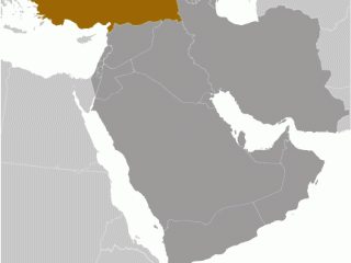 Geographische Lage von  Türkei