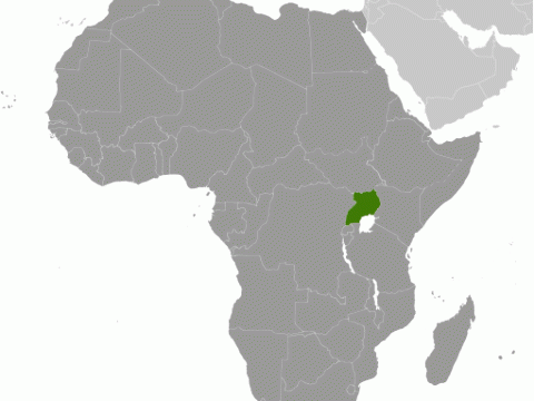 Geographische Lage von  Uganda