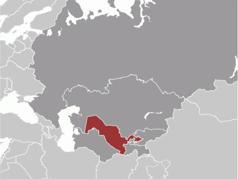 Geographische Lage von  Usbekistan