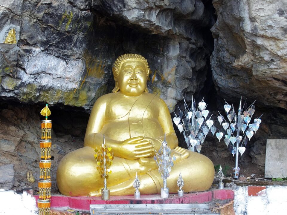 Buddha in den Pak Ou-Höhlen