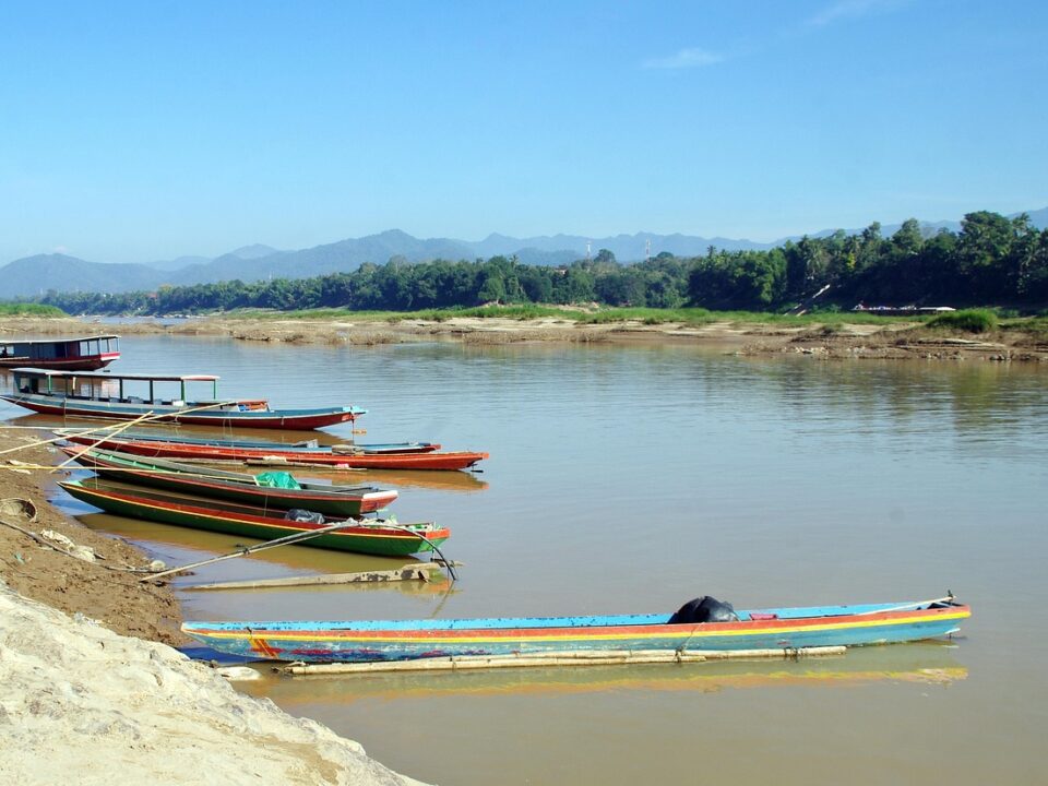 Boote auf dem Mekong