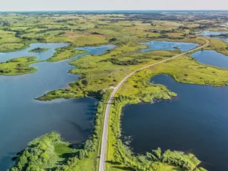 Landschaft in der Nähe von Trakai