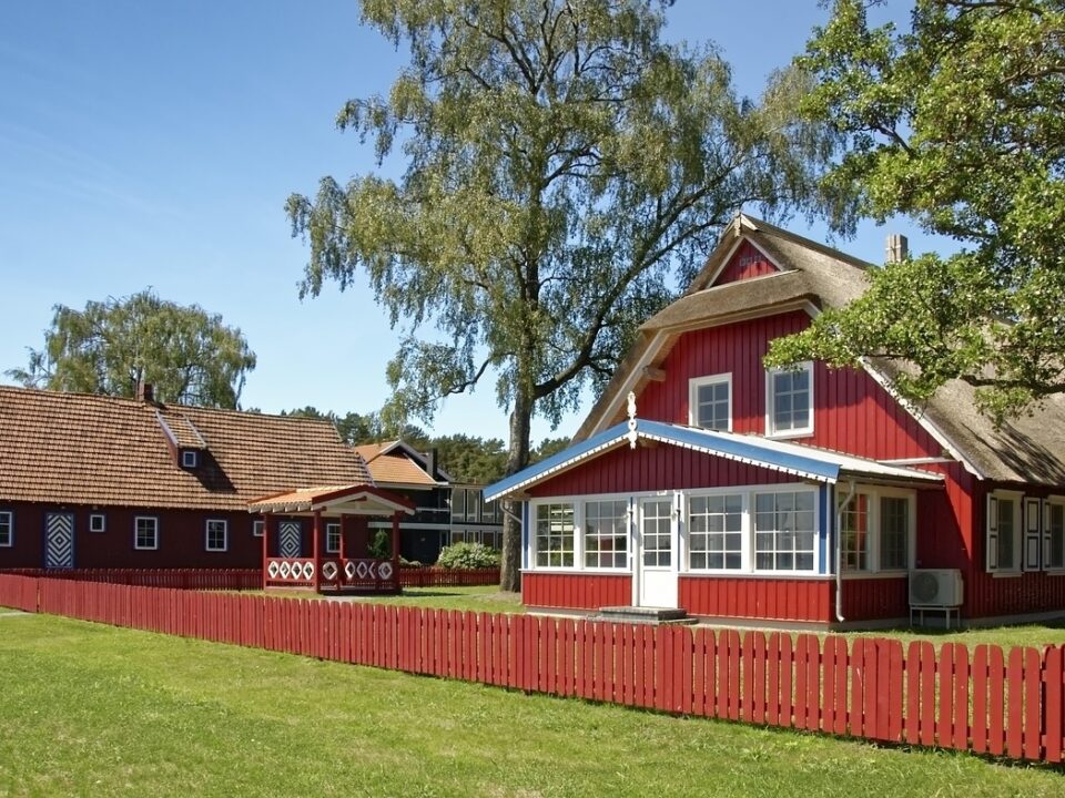 Typisches Holzhaus