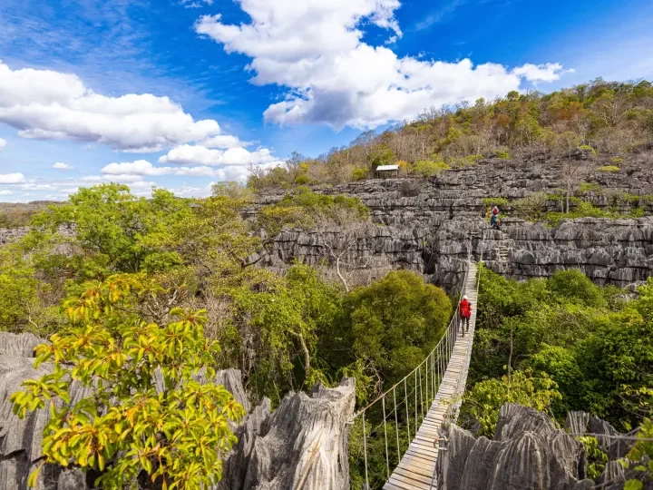 Hängebrücke im Ankarana NP