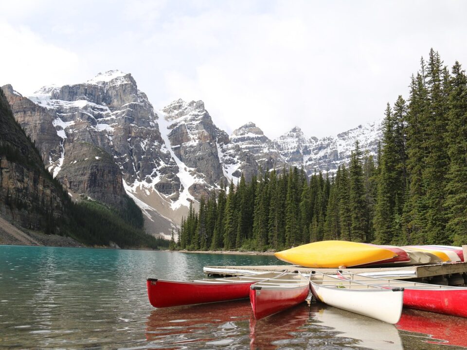 Panorama am Moraine Lake