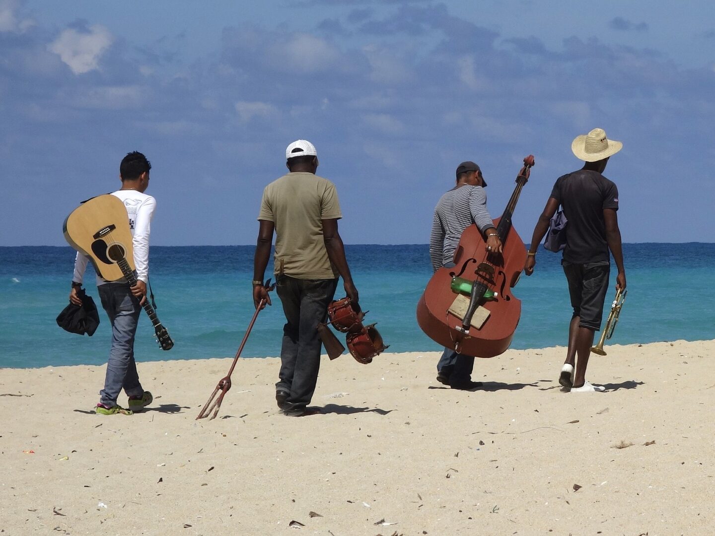 Musiker am Strand