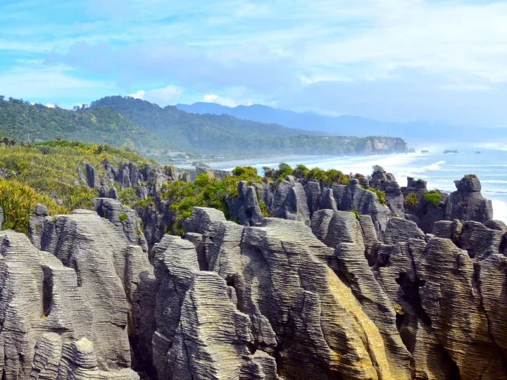 Die Pancake Rocks im Westen der Südinsel