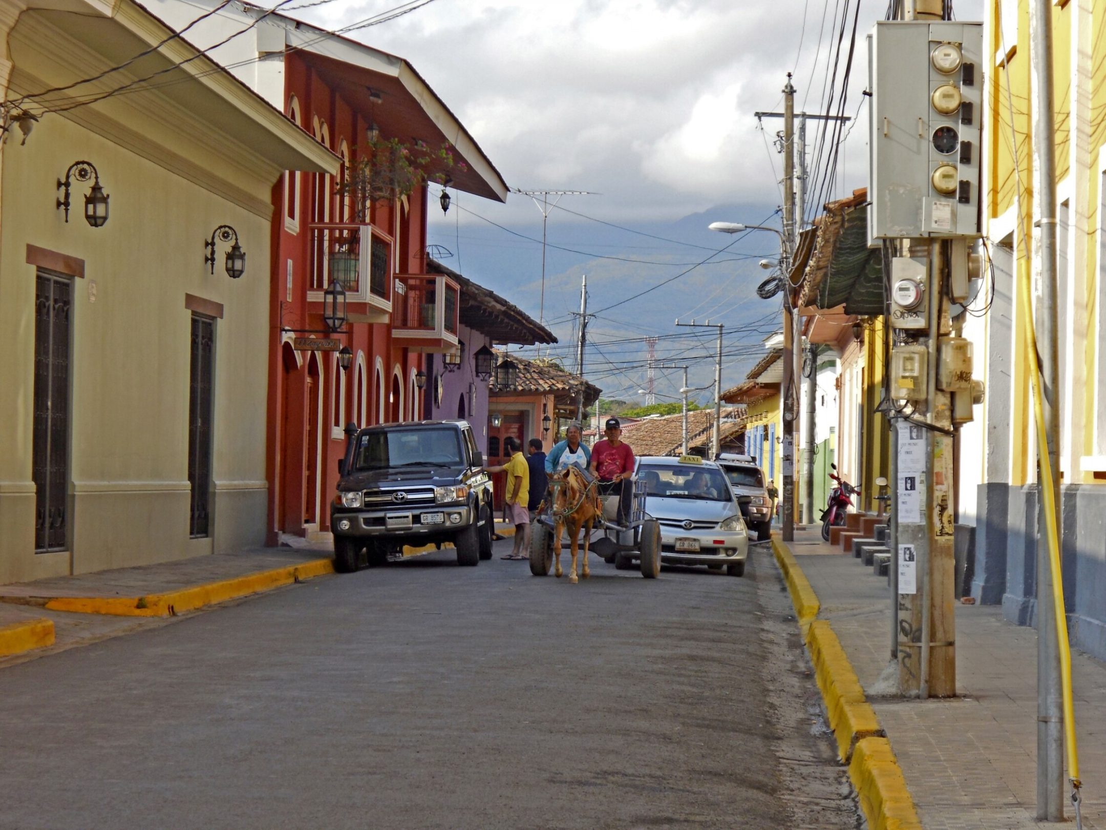 Straße in Granada (Nicaragua)