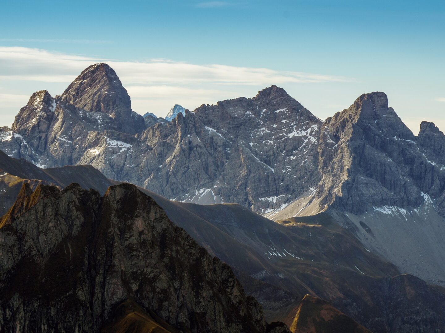 Die Alpen bei Oberstdorf