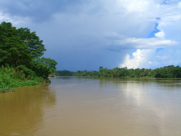 Flusslandschaft in Ost-Malaysia