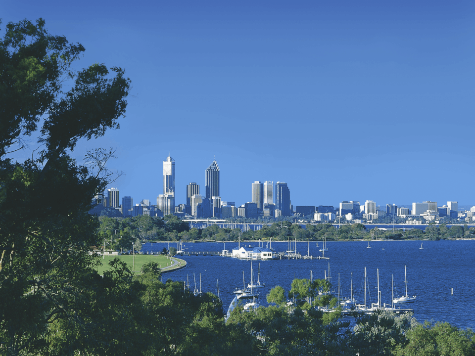 Blick auf Perth