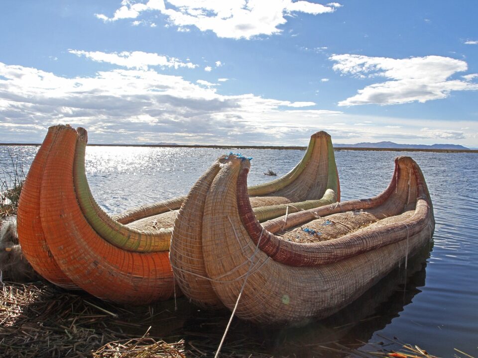 Boote am Titicacasee