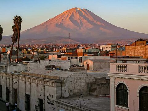 Arequipa - Blick auf den Vulkan Misti