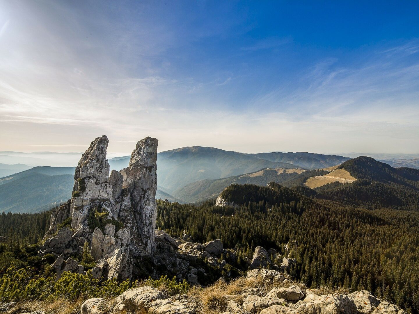 Ausblick in den Bergen