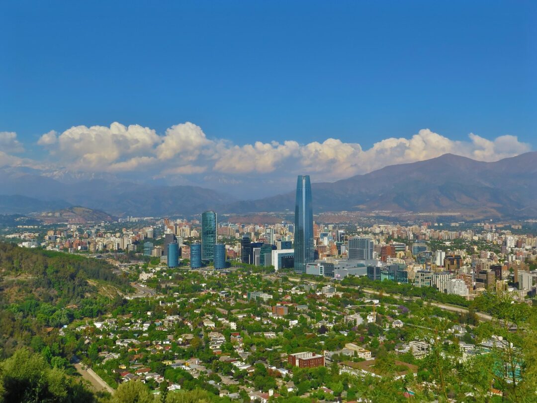 Blick auf Santiago