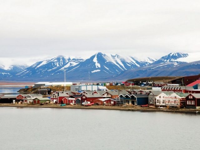 Blick auf Longyearbyen