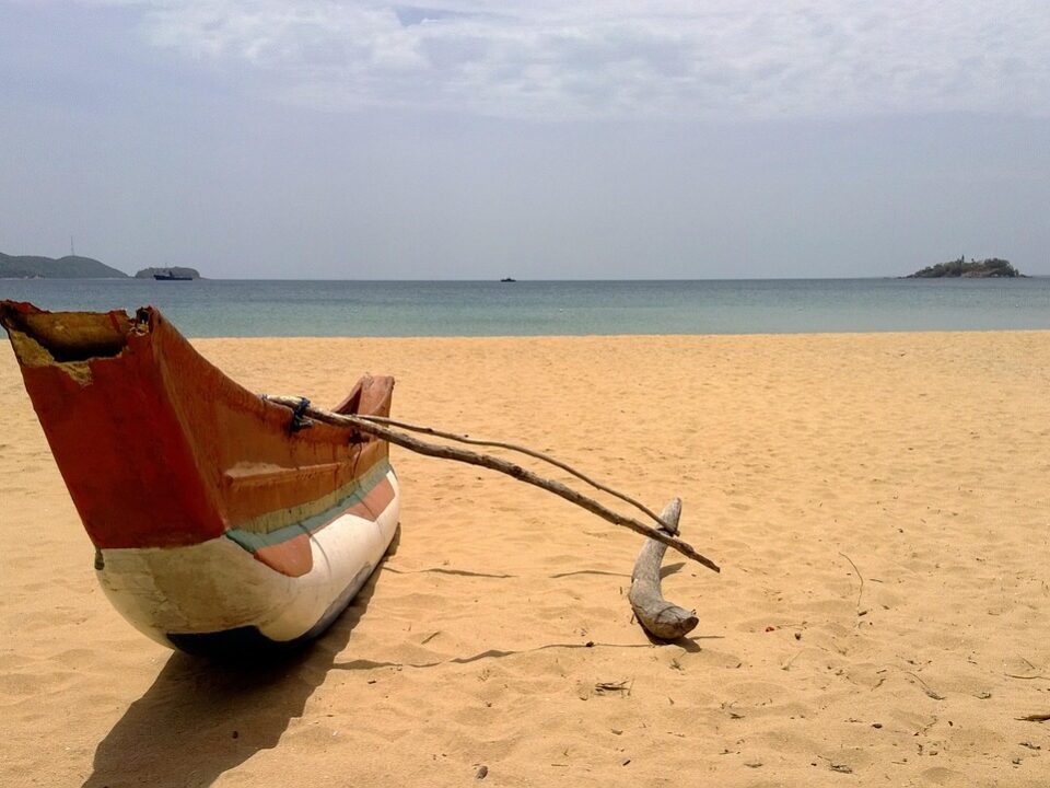Boot am Strand