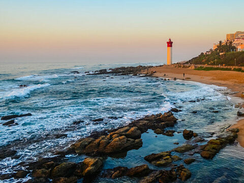 Am Strand von Durban