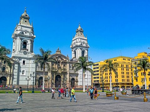 Die Kathedrale in Lima