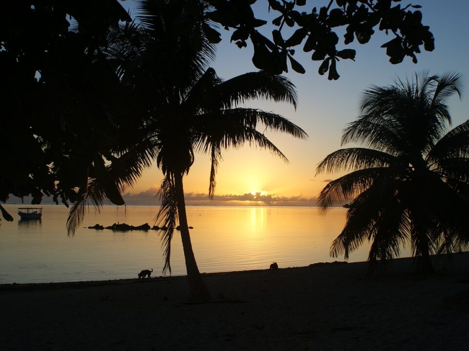 Sonnenuntergang auf Tahiti