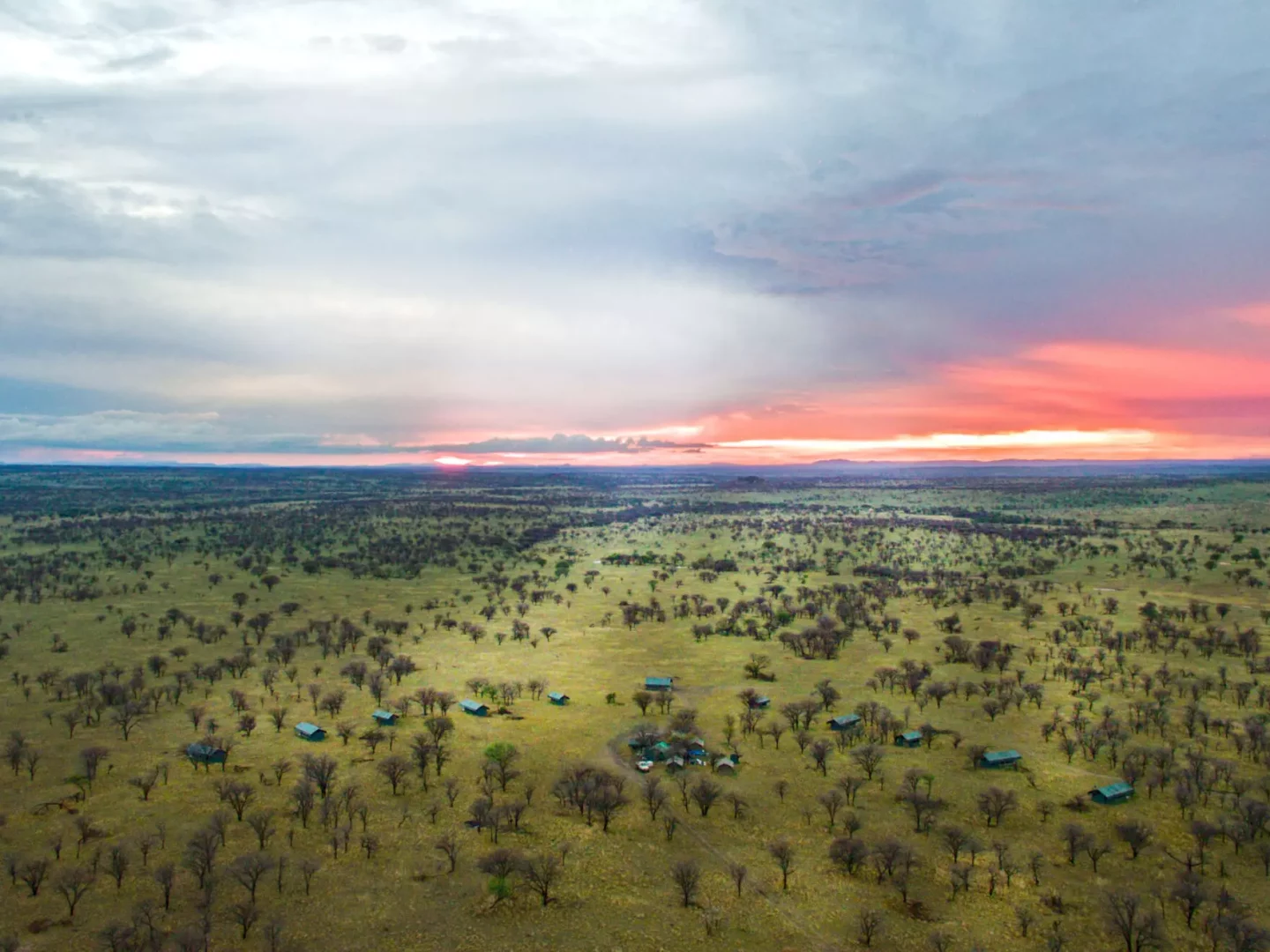 Blick auf das Serengeti View Camp