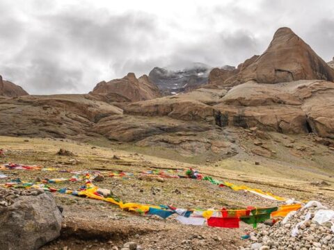 Wolken über dem Kailash