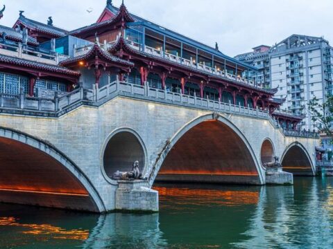 Brücke in Chengdu