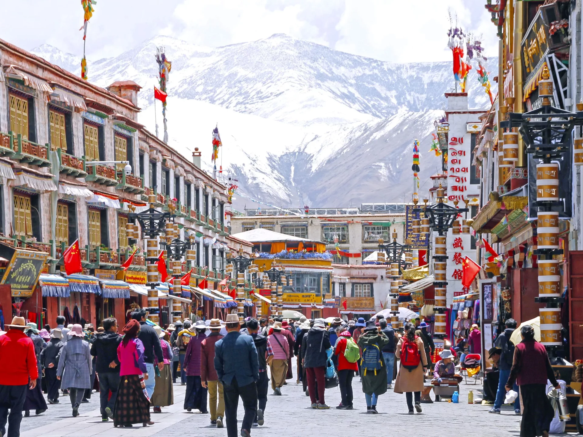 Einkaufsstraße Barkhor in Lhasa