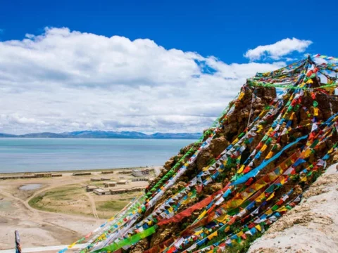 Blick auf den Manasarovar-See