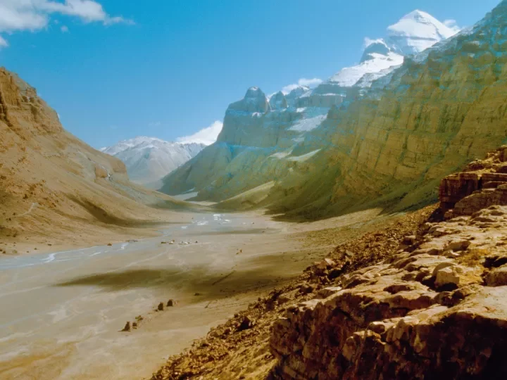 Landschaft auf dem Weg zum Kailash