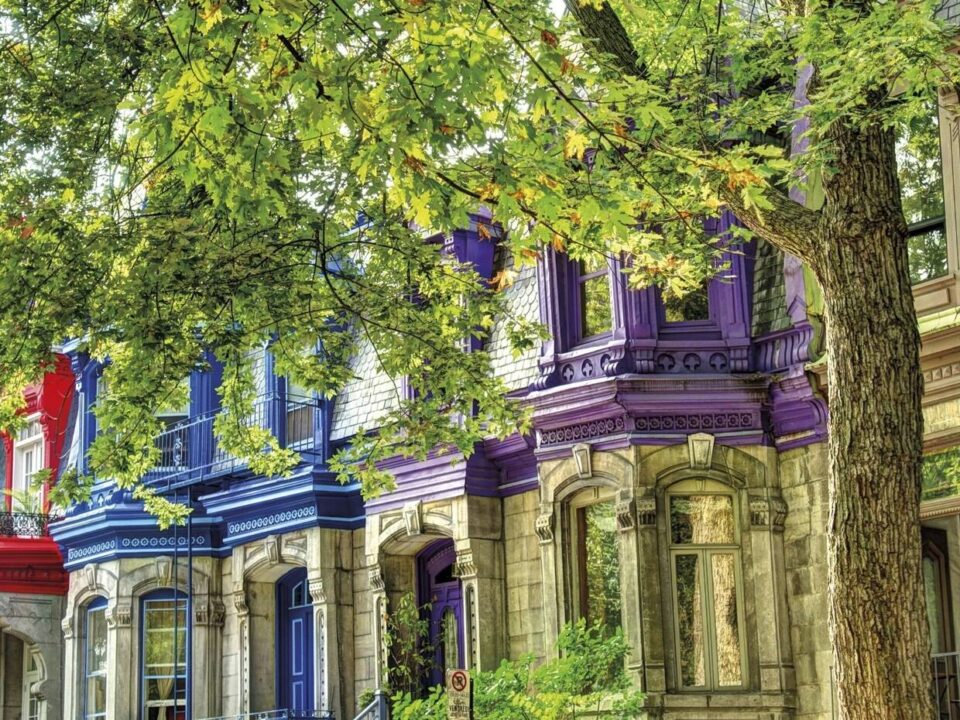 Bunte Fassaden in Montreal