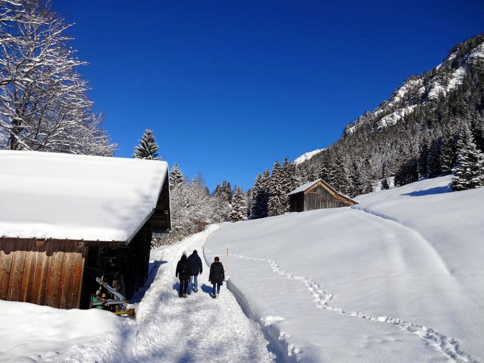 Wanderer im Trettachtal