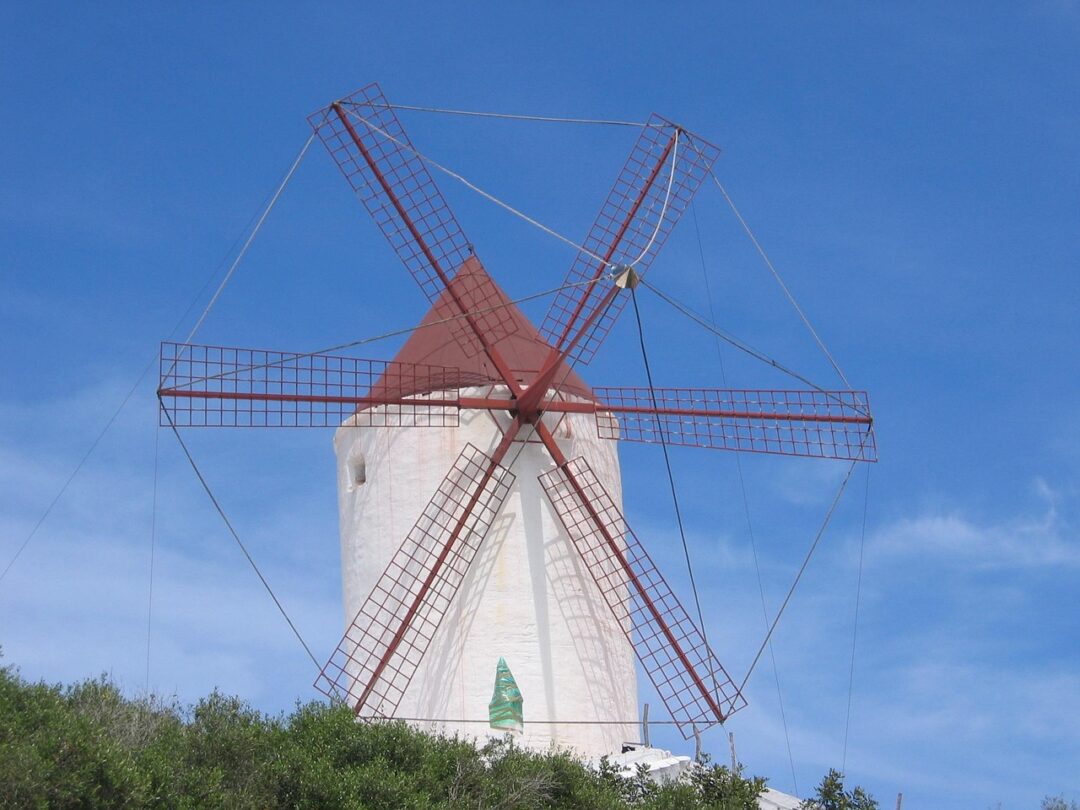Traditionelle Windmühle